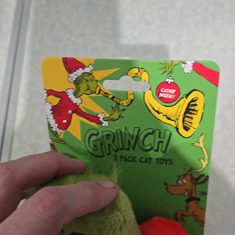 Grinch Christmas Cat Toys‎ NWT